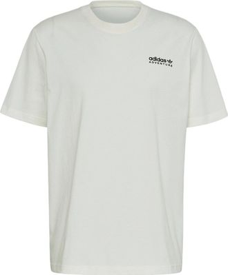 adidas Mens adidas originals Outdoor Logo Printing Short Sleeve Jade White T-Shirt HK5011
