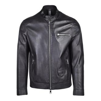 The Jack Leathers Leather Jackets, male, Black, Size: L Bandit Seamless Leather Jacket