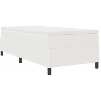 vidaXL Cama Tipo Box Spring Crema Y Blanco 203 X 90 X 60 Cm Vidaxl