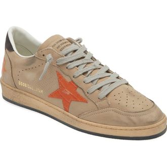 Golden Goose Ball Star Sneaker in Marble/Orange/Gray at Nordstrom, Size 7Us