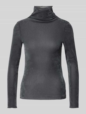 Luisa Cerano Luisa Cerano Longsleeve mit Stehkragen in Hellgrau, Gr&ouml;&szlig;e 46