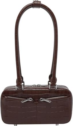 Self Portrait Self-Portrait Mini Croc Leather Shoulder Bag