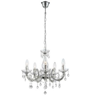 Globo Lighting L&aacute;mpara Colgante - Cuimbra Ii - Cromo - Metal - &Oslash; 44cm - - Globo