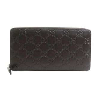 Gucci Pre-owned Wallets, unisex, Brown, Size: ONE SIZE Pre-owned Long wallet (bi-fold)