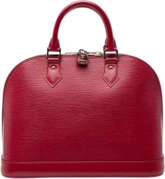Louis Vuitton Pre-owned Alma PM - Dames - Vintage Handtas - Rood - ONE Size - Leer - Vintage