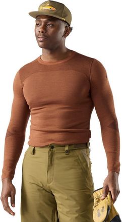 Smartwool Mens Intraknit Thermal Merino Crew Base Layer Top Red XXL