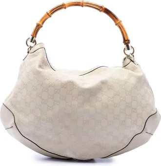 Gucci Pre-owned Gucci Guccissima Peggy Bamboo Satchel Ladies AF3DP3SH5S23V4VX