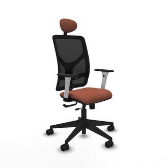 Piqueras y Crespo Silla De Oficina Piqueras Y Crespo Motilla Negro Brazos Blancos