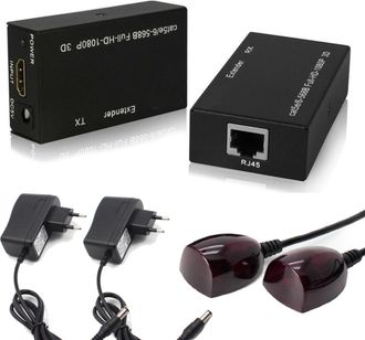 OEM Extensor Hdmi + Se&ntilde;al De Control Remoto Ir 60 M Rj45