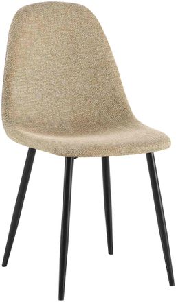 Clp Silla De Comedor Napier Gris Topo Tela