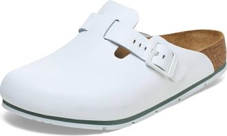 Birkenstock Damen Herren Boston Pro Hausschuhe Leder Pantoletten - Clogs - Zertifiziert nach EN ISO 20347:2043 - Berufsschuhe f&uuml;r Medizin, Gastronomie und Service