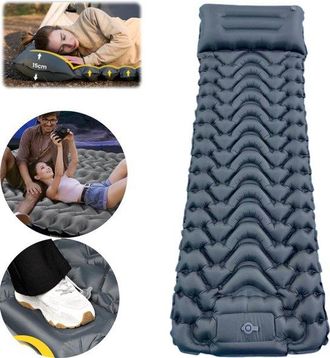 OEM Colch&oacute;n De Aire Autoinflable Para Camping, Colchoneta Inflable Port&aacute;til Para Dormir, Colch&oacute;n Inflable Accionado Con El Pie, 198 X 70 Cm