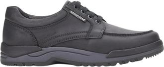 Mephisto Stevige veterschoen voor wandelen - Heren - Veterschoenen - Zwart - 47 EU - Leer - Schoenen