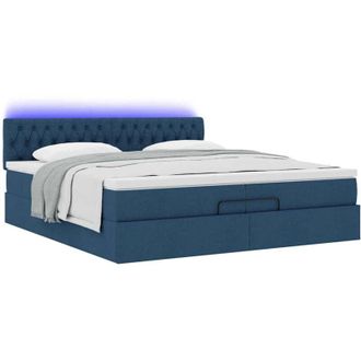 vidaXL Vidaxl - Estructura De Cama Otomana Con Colchones Tela Topo 200x200cm