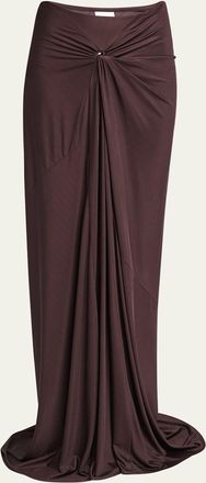 Dries Van Noten Gathered Floor-Length Skirt