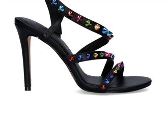 Ex&eacute; Womens Jenny High Heel Sandal In Black