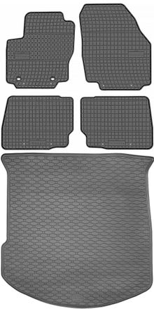 OEM Juego De Alfombrillas De Goma Para Coche Y Maletero Para Ford Mondeo Iv Estate (2007-2011)