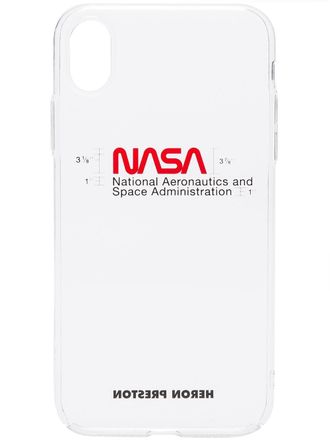 Heron Preston NASA iPhone XR case - men - PVC - One Size - White
