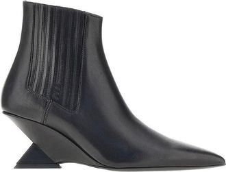 The Attico Cheope leather ankle boots Woman 36