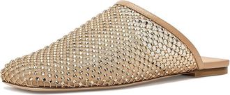 Stuart Weitzman Bareitall Shine Mule Womens Shoes Adobe : 8.5 M, Mesh
