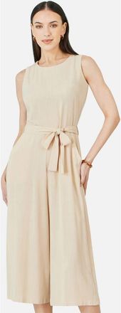 Yumi Viscose Culotte Jumpsuit in Natural at Nordstrom, Size 10