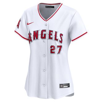 Nike Mike Trout Los Angeles Angels Womens Nike Womens Dri-FIT ADV MLB Limited Jersey in White | LM2WANHOAN9-2ZQ