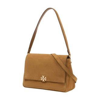 Tory Burch Womens Shoulder Bag Brown Calfskin