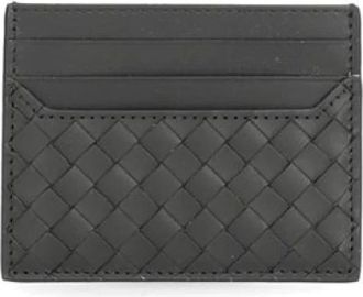 Bottega Veneta Intrecciato Piccolo Kaarthouder - Heren - Portefeuilles - Zwart - ONE Size - Leer - Accessoires