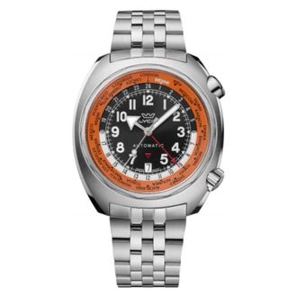 Glycine Airman SST GMT Automatic Black Dial Mens Watch GL0309