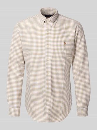 Polo Ralph Lauren Regular Fit Freizeithemd mit Logo-Stitching Modell Cub in Beige, Gr&ouml;&szlig;e S