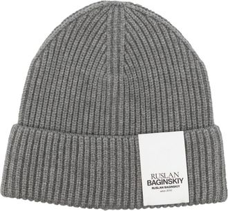 Ruslan Baginskiy ribbed-knit beanie - women - Viscose/Nylon/Wool/Elastane - OS - Grey