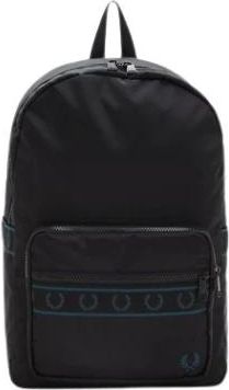 Fred Perry Nylon Logo Rugzak - unisex - Rugzakken - Zwart - ONE Size - Nylon - Tassen