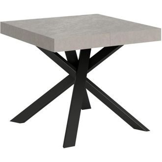 Itamoby Tavolo allungabile 90/194x90 cm Clerk cashmere gambe antracite
