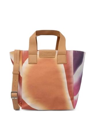 Desigual abstract-print tote bag - women - Cotton/Polyester - One Size - Orange
