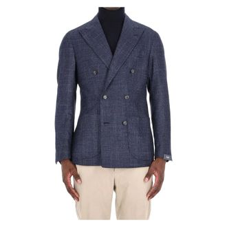 Barba Blue Tailored Prince of Wales Jacket