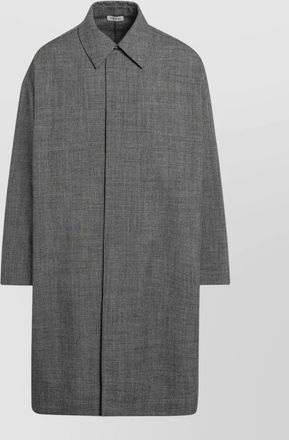 Fear of God long collared jacket raglan sleeves vented back