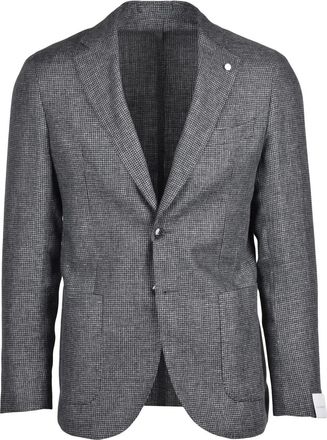 Lubiam Linen Wool Jacket - Grey