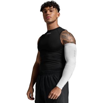 2XU Comp Flex Arm Sleeve in White/grey at Nordstrom, Size Xx-Large