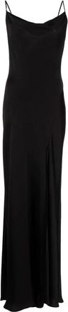 SIMKHAI Finley Cocktail Cr&ecirc;pe Jurk - Dames - Avondkleed - Zwart - S - Satijn - Kleedjes
