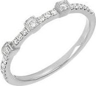 Carriere Jewelry Geo Diamond Band Ring - 0.20ct. in 14K White Gold at Nordstrom Rack, Size 7.5
