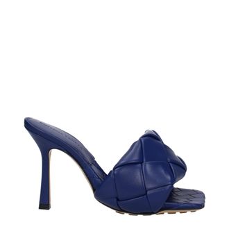 Bottega Veneta Sandalen Frauen Lederblau/Kreuzfahrt