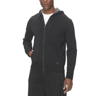 Ralph Lauren Hoodies & sweatvesten, Heren, Zwart, L, Katoen, Hoodie met volledige ritssluiting