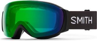 Smith I/O MAG 164mm Snow Goggles in Black /Chromapop Green Mirror at Nordstrom
