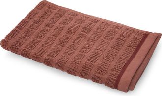 KASANOVA Asciugamano viso ospite cotone Pop Corn Brick malva scuro