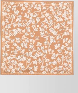 Max Mara silk printed square scarf