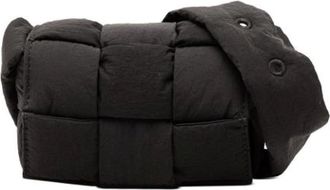 Bottega Veneta Pre-owned Cross Body Bags, female, Black, Size: ONE SIZE Pre-owned Nylon Crossbody Bag