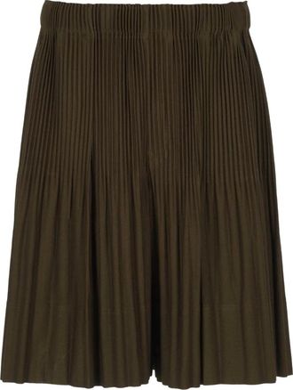 Issey Miyake Casual Shorts - Dames - Korte Broeken - Groen - L - Korte Broeken