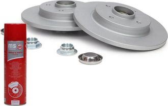 OEM Discos De Freno ms 2 Piezas Recubiertos Con Rodamiento Trasero Citroen Berlingo, C4 Grand Picasso I, C4 Ii, C4