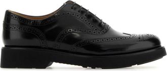 Churchs Black Leather Lace-up Shoes