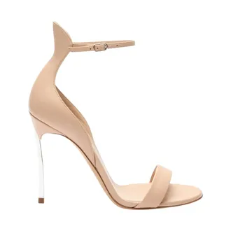 Casadei High Heel Sandals, female, Pink, Size: 10 1/2 US Cappa Blade Leather
